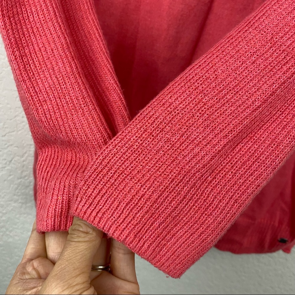 AMERICAN EAGLE Women's Coral Leggings SMALL Sweater Dolman Sleeve Cotton F84 - Picture 7 of 8